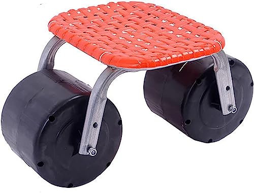 Gartenhocker mit Rädern zum Bepflanzen von Autoreparaturen, rollender Unkrauthocker zur Verringerung der Ermüdung der Arbeit, Gartensitz für einfache Bewegung & Werkstattstuhl