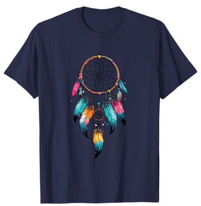 Traumfänger mit Federn Indianer Dreamcatcher Traumfänger T-Shirt