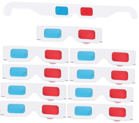 jojofuny 20stücke Brillen Für Filme Rot-blau Effekte Für Home Cinema Und Anaglyphenansichten Einfach Zu Bedienen Modisch Und Praktisch
