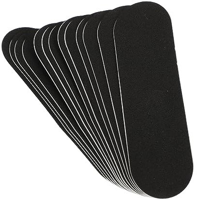 JOINPAYA 10stücke Mini-Finger-Skateboard-Aufkleber Schwamm rutschfeste Griffbrett-Aufkleber Schwarz