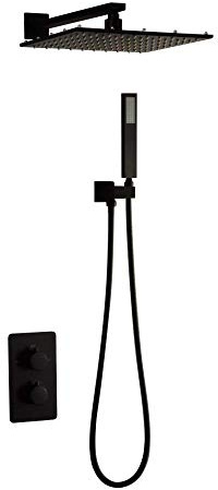 UWYTGF Led Shower System Bathroom Thermostat Faucet Tap Wall Mount Shower Mixer