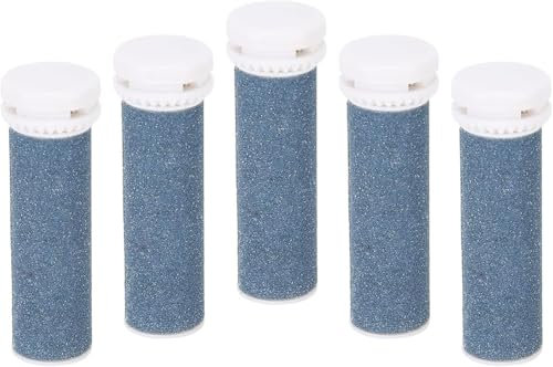 CYSFETENA 5 Stück Extra Grobe Ersatzrollen für Hornhautentferner, Nachfüllrollen für Micro Pedi Ersatzrollen & Pediküre Rollenköpfe, Effektive Fußpflege für raue Haut und Hornhaut