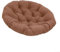 Hängesessel Kissen Rund Stuhlkissen Sitzkissen mit PP-Baumwollfüllung Indoor Outdoor Terrasse Schaukelstuhl Kissen 60x60cm(E)