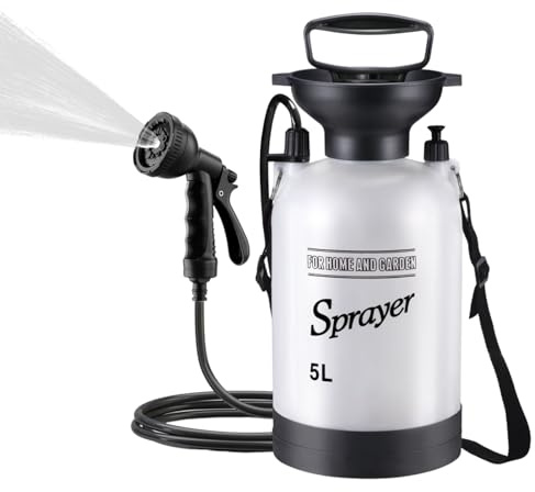 Tragbare Campingdusche Manuell - Drucksprüher Dusche 8L | Handpumpe für Garten & Auto | Funktioniert ohne Strom & Akku, Ideal für Outdoor & Strãnd, Tierpflege & Pflanzenbewässerung, Leichte Handdusche