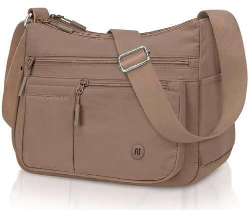 Umhängetasche Damen Mittelgroß, Wasserdicht Handtasche Damen Crossbody Bag | Groß Handtaschen Tasche mit Vielen Fächern, Leichte Gross Schultertasche für Shopper Reisen Arbeit