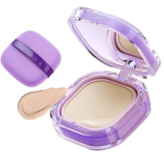 Full Coverage Cushion Foundation - Langanhaltende BB Cream für fettige & Mischhaut, mattierende Basis mit Poren-Weichzeichner, 12g (Natürliche Farben)