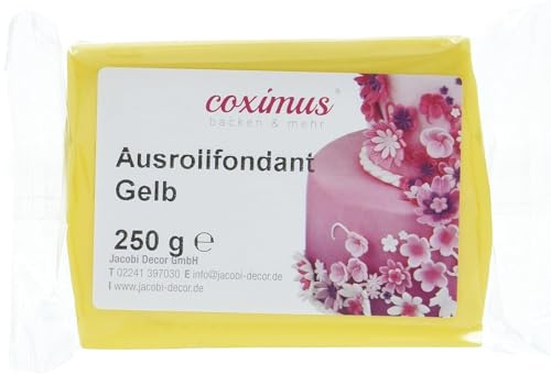 Cake Company Fondant gelb, 4er Pack (4 x 250 g)