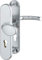 HOPPE Aluminium Schutz LangschildWechsel Garnitur für Außen/Wohnungsabschluss Türen 72 mm, natur ,76G/3331/3410/1710
