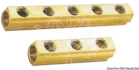 OSCULATI Collettore lineare 6 Vie 1 x 1/2