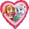 Anagram Patrulla Canina – Folienballon Herz, Rosa 34302–01