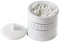 GOLDBEARUK Cotton Bud Jar Ceramic Classic Style for Cotton buds and Cotton wool