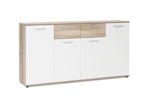 Kommode Jack (3 Farbkombinationen) mit 4 Türen, 2 Schubkästen