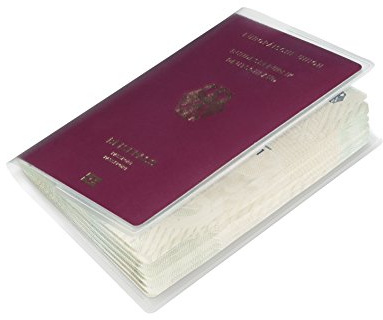 DURABLE Hunke & Jochheim Reisepasshülle tr 189x129mm, Doppelformat für neue Pässe, 10 Stück
