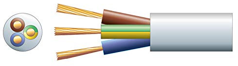 Mercury | 3183Y 1.0mm 10A Round | White 25m