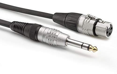 Sommer Cable Basic+ 3m Audiokabel Kabel XLR Buchse 3-pol auf Klinke 6,3mm Stecker 3-pol Patch Instrument Adapter Kabel 300cm | HBP-XF6S-0300