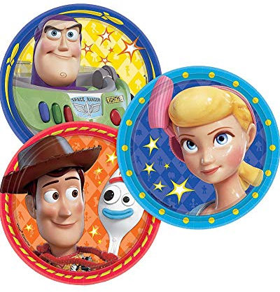 Toy Story 4 7 Inch Paper Plates [8 per Pack]