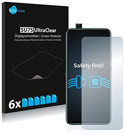 Savvies 6 Pack Screen Protector compatible with Huawei P smart Z Protection Film Clear