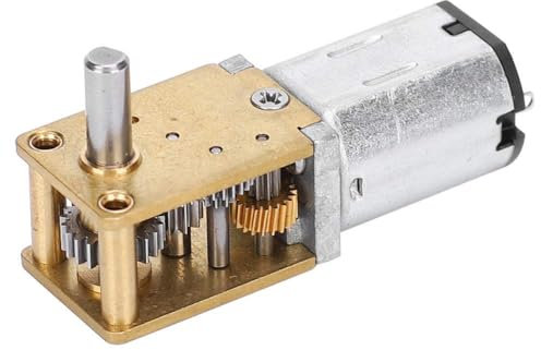Mikro-Geschwindigkeitsreduzierungsmotor, N20 DC12V Metall-Zahnradgetriebemotor CW/CCW Mini-Elektromotor(DC 12V 53RPM)