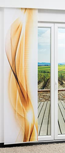 LYSEL Schiebegardine Abstraktia in Gold, in der Größe (BxH) 60cm x 245cm