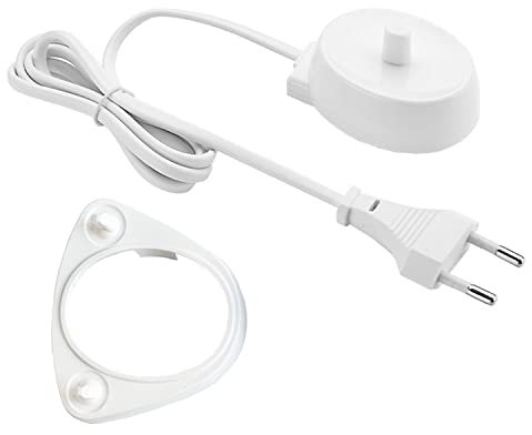 CAM2 Zahnbürstenhalter zum Aufladen elektrischer Zahnbürsten, hält 2 Ersatzbürstenköpfe, ersetzt Original-Ladegerät