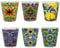 NAMAI - Set 6 Bicchieri Colorati Vetro, 270 ML, Adatti alla Lavastoviglie e Microonde, Vetro Resistente, Colori Vivaci, Idea Regalo, Made In Italy