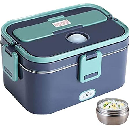 tacery Calefactora - calefacción portátil Grado alimenticio 110V 24V 12V - eléctrica para Estudiantes, oficinista, Coche, camión, Conductor, Uso Picnic