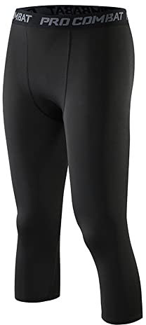 Smatstyle Kompressionshose Herren Lang Sport-Leggings Laufhose Atmungsaktiv Funktionshose Tights Sporthose Schnelltrocknende Trainingshose (as3, Alpha, m, Regular, Regular, Reines Schwarz)