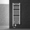 ECD Germany Radiatore Scaldasalviette Elettrico 1200W Termoarredo da Bagno Moderno in Acciaio Bianco - 500 x 1500 mm - Bianco - Dritto con Attacco Laterale - Scaldasalviette 500x1500 mm 1200W