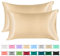 Lirex 2er Set Satin Kissenbezug 40x70cm, kissenbezüge, Weich wie Seiden Kissenbezug, Satin Kopfkissenbezug Kissenhülle für Haar und Haut kommt，Oeko-TEX Zertifiziert, Champagne