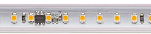 Hochvolt LED Strip, 8W/m, 2700K, 10m, 120LED/m, IP65, 230V, 560lm/m, Ra90