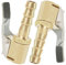 LABUYI 2 Pezzi Connettore Valvola Pneumatica Universale,8mm Air Chuck Connettore Clip,Valvola del Pneumatico Connettore rapido Clip-on,per Gonfiatori Pompa,d'Aria Compressore,Auto,Bicicletta,Moto
