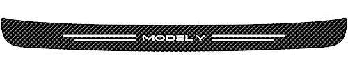 THOMIX Car Boot Sill Protector for Tesla Model Y, Rear Bumper Stickers Carbon Fiber Door Sill Scuff Plate Paint Protection Styling Decorative Accessories