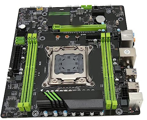 Elprico X79 Computer-Motherboard, DDR3-Mainboard-Unterstützung E5 V2, DDR3 PCI E NVME M.2 Desktop-Gaming-Mainboard, SATA 3.0, 64 GB Kapazität