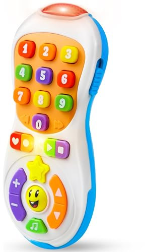 JOYIN Babyspielzeug 6-12 Monate-TV-Fernbedienungsspielzeug mit über 40 Musik-und Lernsätzen, lustige Lerngeschenke für Kleinkinder für 1 2 3