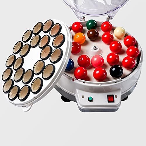 Billard Reinigungsmaschine, Pool Ball Polieren Reinigungsmaschine, 16 Kugeln Snooker Clean Kugelsicher Ballistisch, Pool Ball Reiniger Geeignet für Billard Ball Set Snooker Ball Set