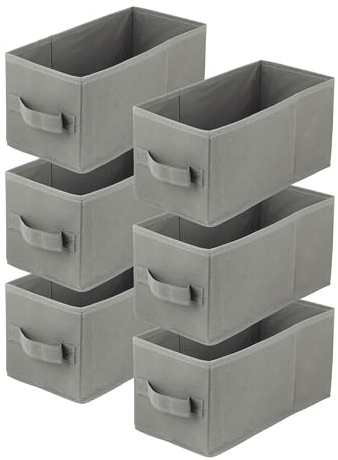 lavita Storage Box | Aufbewahrungsbox | faltbare Aufbewahrung Boxen 15 x 31 x 15 cm | Schubladen-Organizer Box| Ordnungssysteme fr Kleidung | Kleideraufbewahrung & Organisation | Dunkelgrau | 6 stck