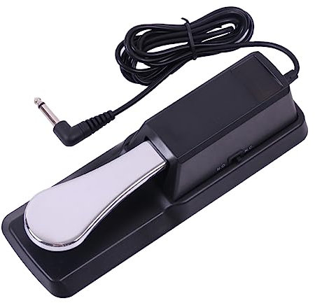 ibasenice Sustain Pedal for Keyboard Material for Piano Sustain Pedal Use during Live Performances Practice Sessions Compatible Electronic Keyboards and Digital Piano Models Like and