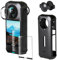 DMNQ Insta360 X3 Zubehör Insta360 X3 Linsenschutz Silikonhülle, Insta 360 Grad X3 Zubehör Insta 360 X3 Lens Guard Linsenschutz und Displayschutz Insta360 One X3 Zubehör für Insta360 One X3 Kamera