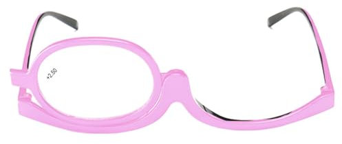 YUUSIKCO Gafas Maquillaje -Gafas para maquillarse los Ojos, Gafas de Lectura,Gafas Lectura Mujer,Maquillaje Gafas de Lectura Lupa Flip Down Cosméticos Lectores para Mujeres