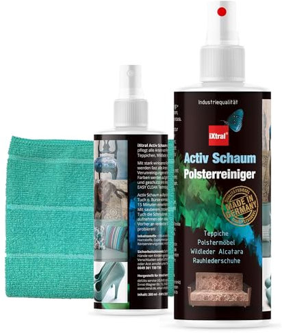 iXtral® Activ Schaum Polsterreiniger (mit Tuch + Bürste)
