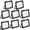 toobettp 50W LED Strahler Außen, IP66 Wasserfest LED Strahler, Superhell 5000LM Fluter Flutlicht 3500K Warmweiß, LED Scheinwerfer Aussenstrahler für Gärten, Innenhöfe, Garage, Hotel, 8-teilig