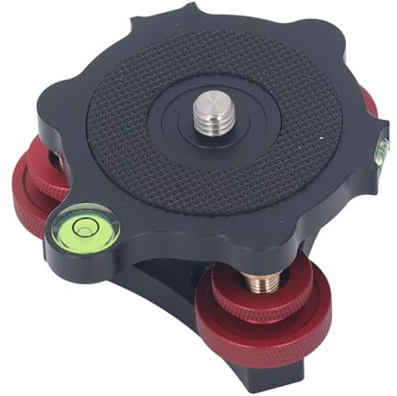 Camera Leveler Tripod Leveler Stand Tri Wheel Head for Macro Photography, 3 Axis Level with + / -5 Degree Precision Adjustment for DSLR Camera Rotator Panoramic Head