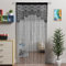 Atsweetlife 2 Pcs Lace Door String Curtain for Doorways，Bohemian Curtains Window Wall Closet Bedroom Kitchen Hippie Hanging Panels Boho Room Divider Girls Kids（Black, 39×79in