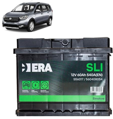 Batteria 60Ah per Dacia Lodgy 1.6 16V benzina/GPL 2012+