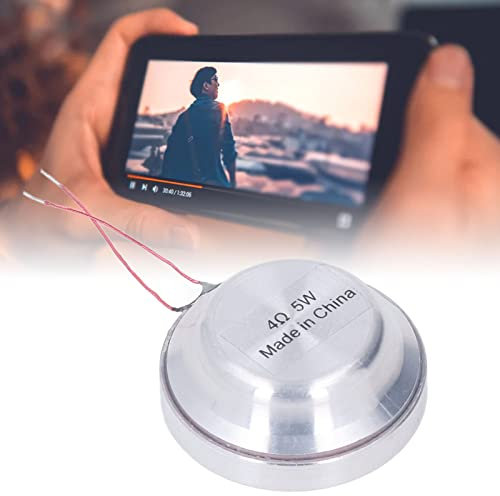 FAUOSWUK 1Pcs Resonance Speaker, 35MM 5W All Frequency Resonance Loudspeaker Mini Strong Bass Round Louderspeaker Sound Transducer Exciter Internal Magnetic Design (4Ω 5W)