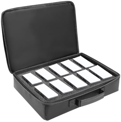 Aytop Card Deck Box, Large Premium Card Game Deck Box Fireproof&Waterproof Storage Case for 1000+ Cards, PU Leather Strong Card Deck Case with 10 card dividers Fits MTG/Magic/Yugioh/TCG/Commander