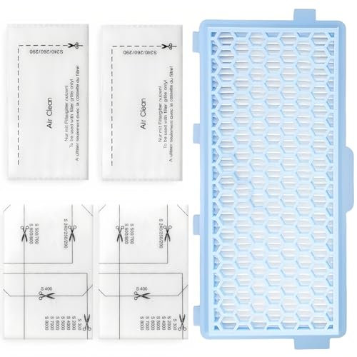 1 HEPA Filter und 2 Motorfilter für Miele Staubsauger - Kompatibel mit Compact C1/C2, Complete C2/C3, S8340, S4000, S5000, S6000, S8000 Serie - Allergikerfreundlich