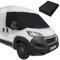 Focenat Auto Windschutzscheiben Abdeckung,Scheibenabdeckung für T5 Transporter,Anti Frost Ice Staub Fensterfront Abdeckung,600D Dickes Oxford Tuch,Wetterfeste Frontscheibe Cover,für T5VW T5 03-15