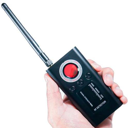 Monty Soul Détecteur Microspie et Caméras Cachées - Détecteur Anti-espionnage Portable pour Bureaux, Hôtels, Maisons et Voyages - Protection de la Vie Privée