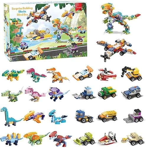 HGVSD Insekten Bausteine für Adventskalender 2024, 24 Stück Bausteine Bausatz Klemmbausteine Konstruktionsspielzeug Set (#1)